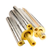 ROCKWOOL PIPE INSULATION WITH ALUMINIUM FOIL